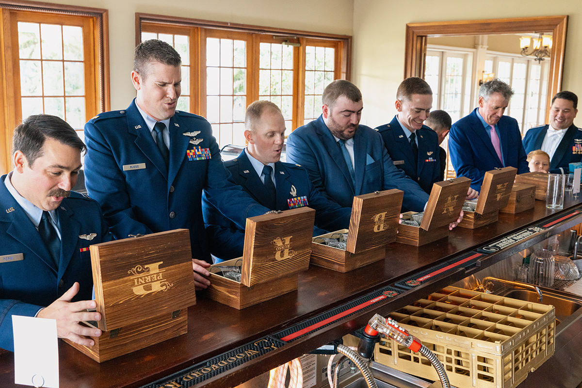 Charleston wedding photographer groom's party groom's attendants examples