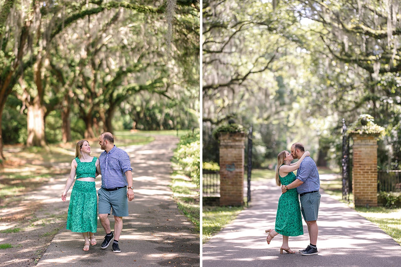 professional photographer maternity photo session at Charles Towne Landing