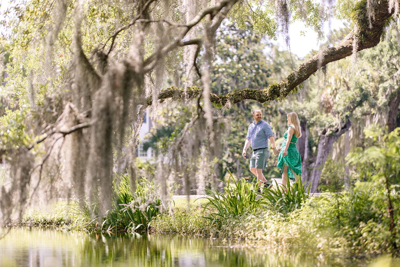 professional photographer maternity photo session at Charles Towne Landing
