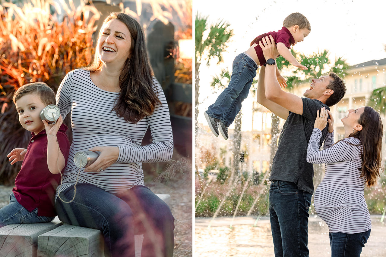 professional photographer maternity photo session at Daniel island