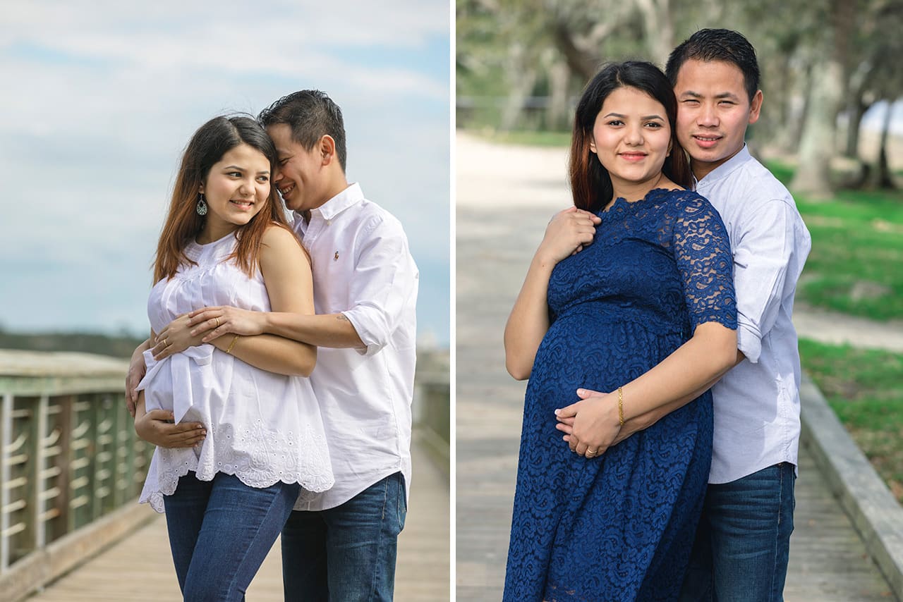 professional photographer maternity photo session at Daniel island