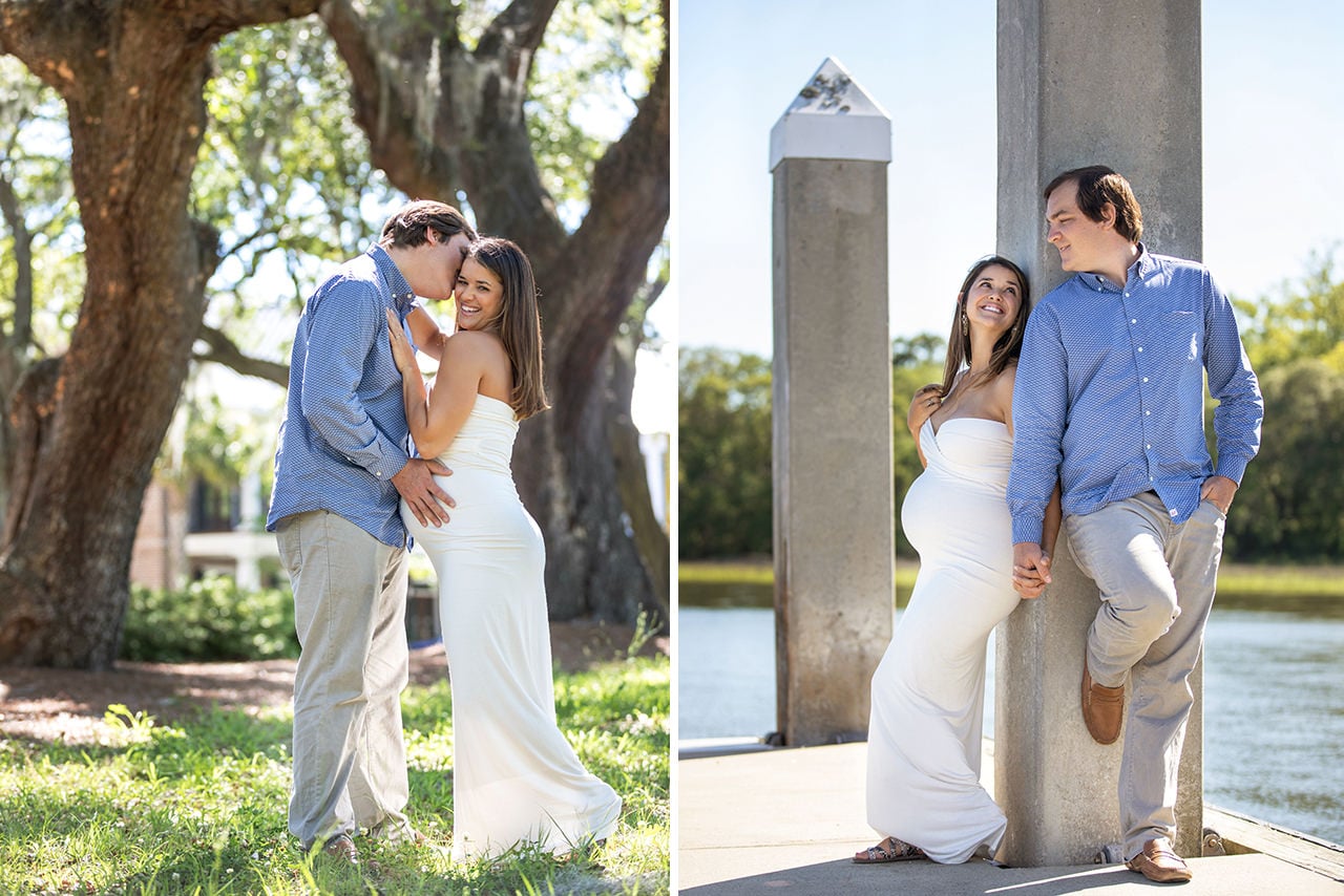 professional photographer maternity photo session at Daniel island