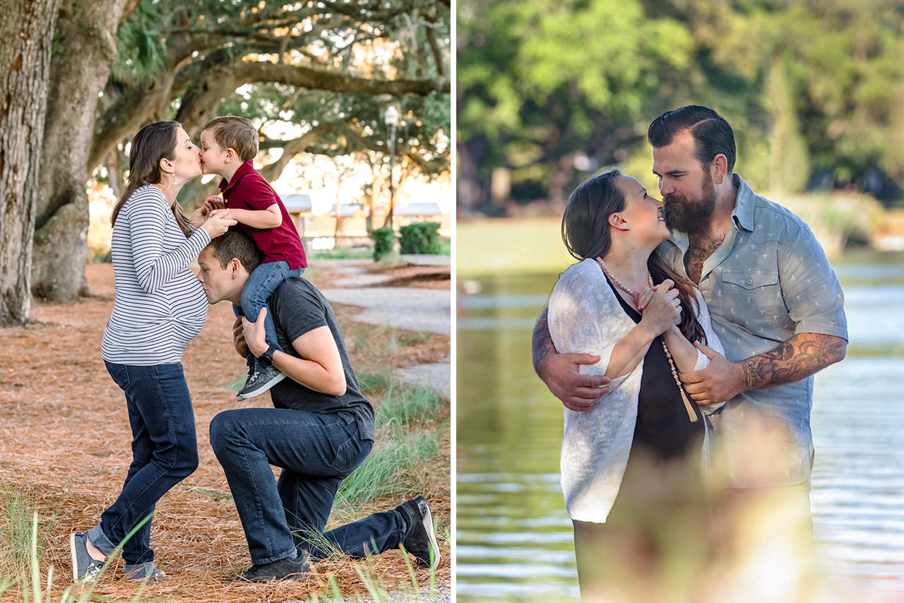 professional photographer maternity photo session at Daniel island