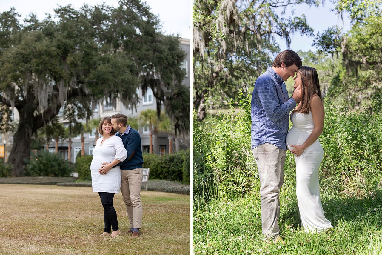 professional photographer maternity photo session at Daniel island