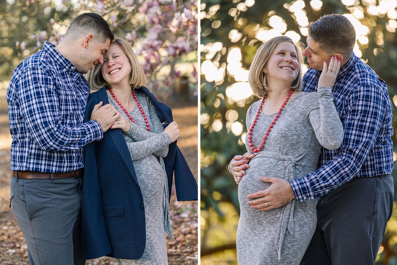 professional photographer maternity photo session at Hampton Park