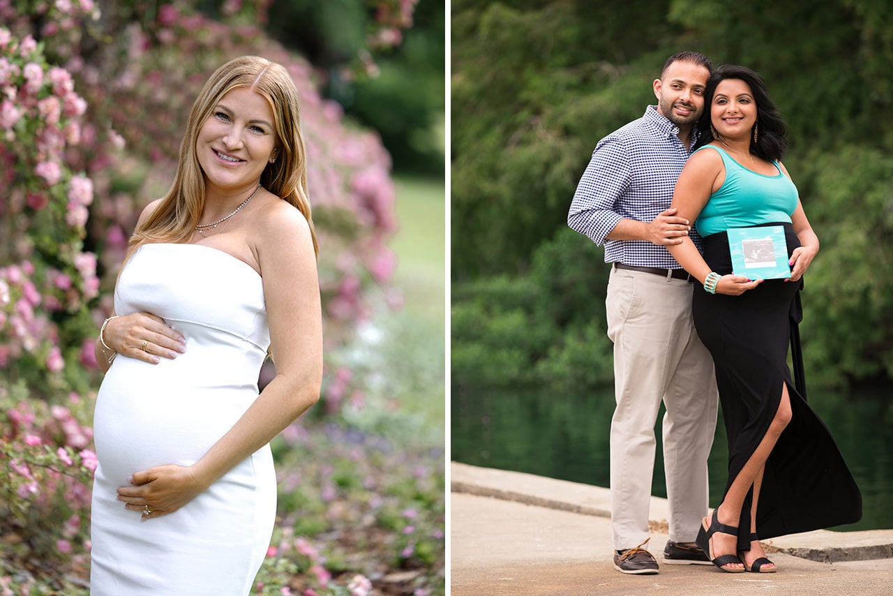 professional photographer maternity photo session at Hampton Park
