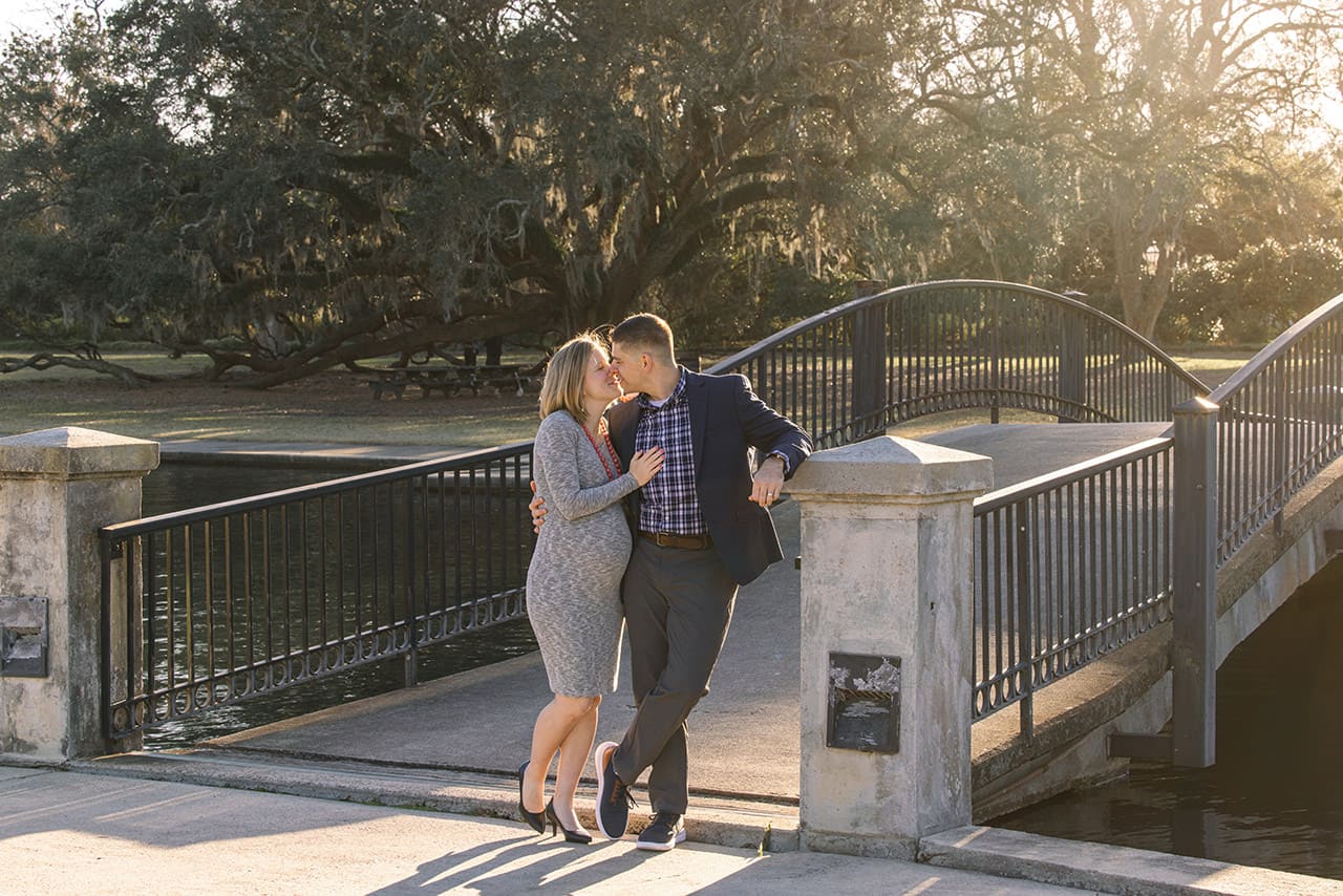 professional photographer maternity photo session at Hampton Park