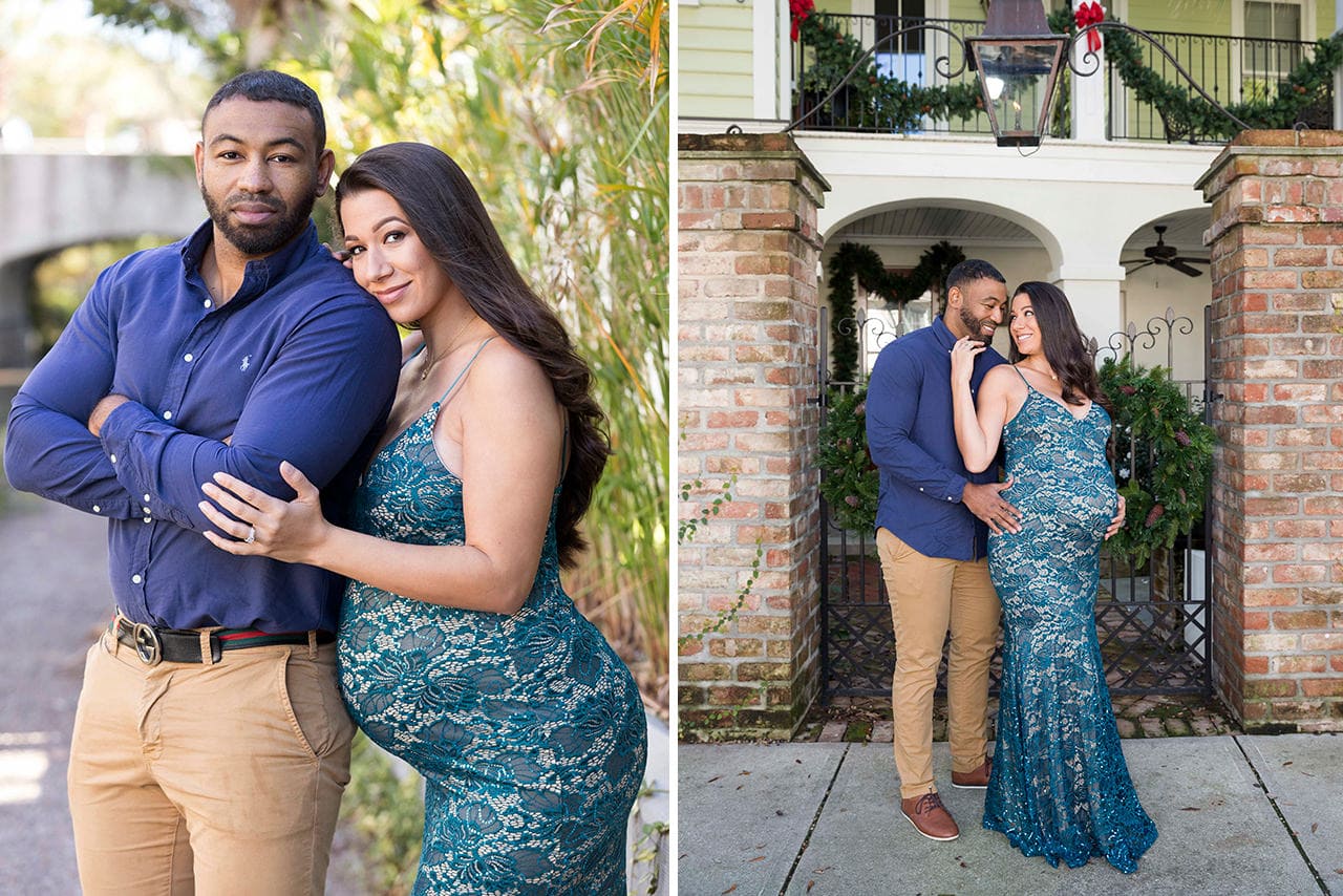 professional photographer maternity photo session at IOn Avant Garden Park