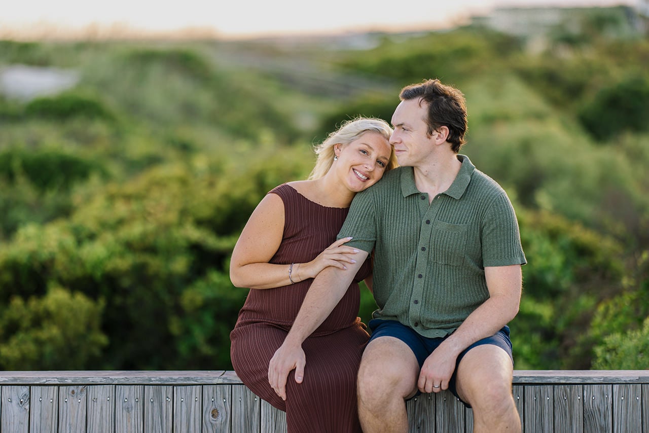 Professional photographer maternity photo session at Isle of Palms