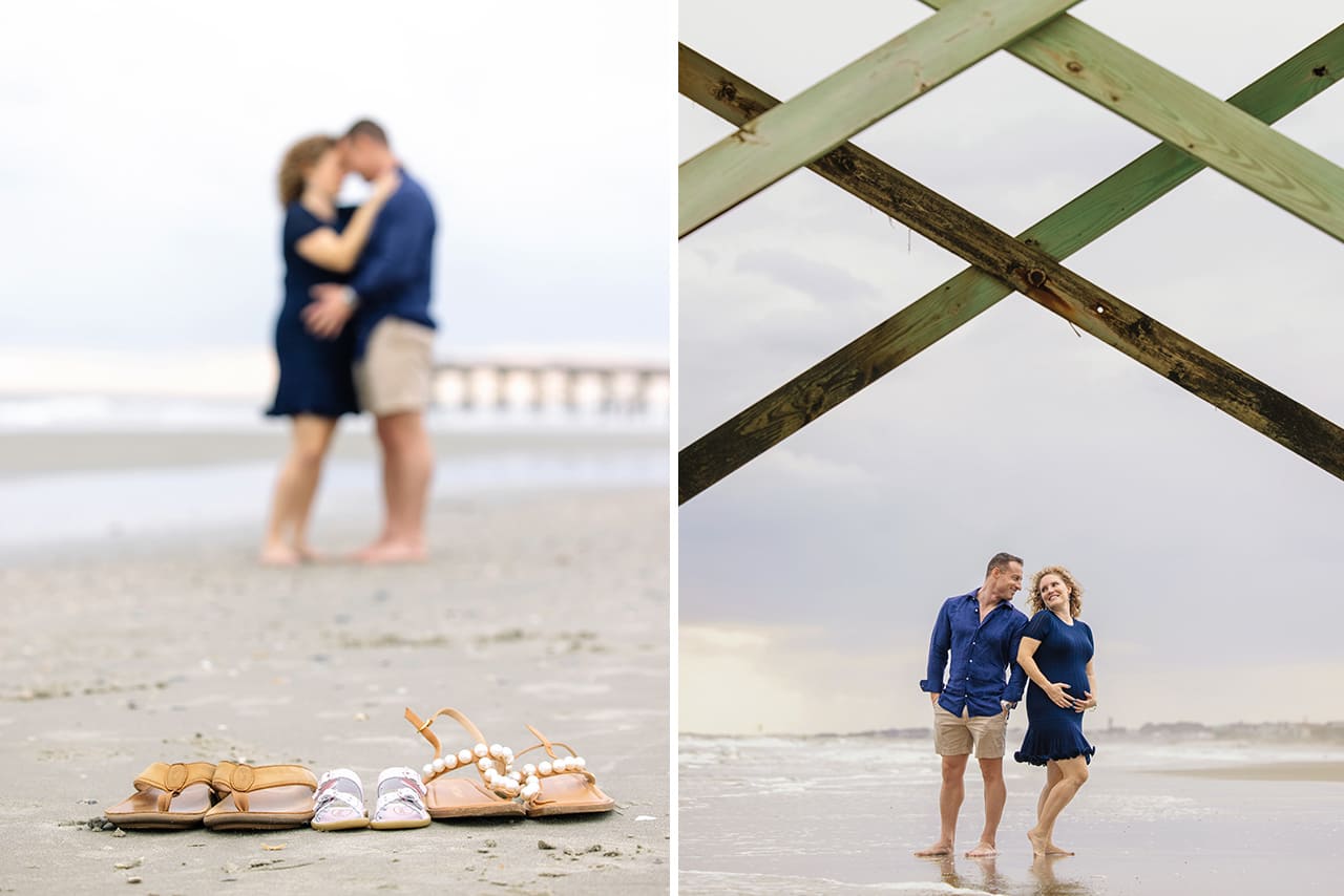 Professional photographer maternity photo session at Isle of Palms