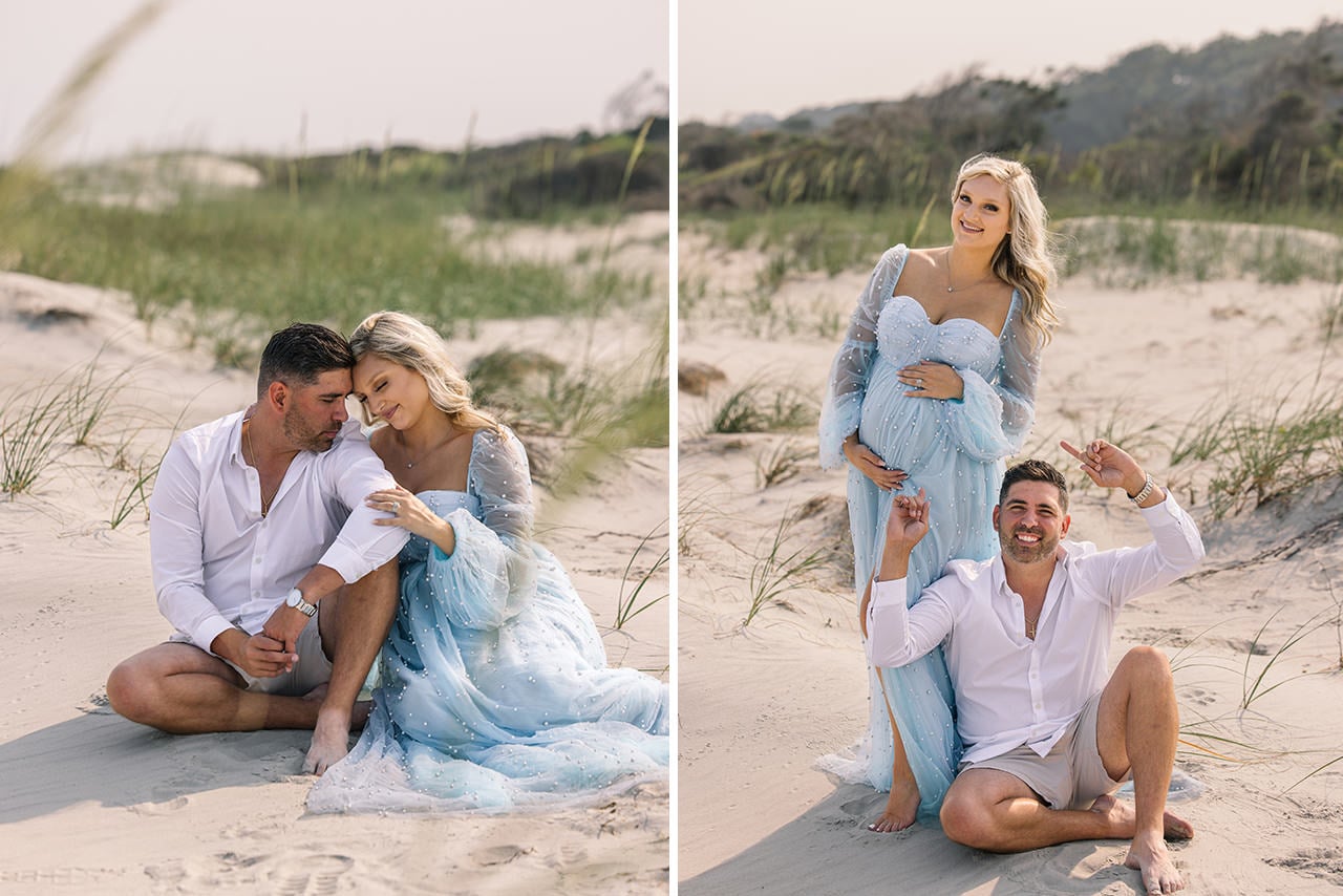 Professional photographer maternity photo session at Isle of Palms