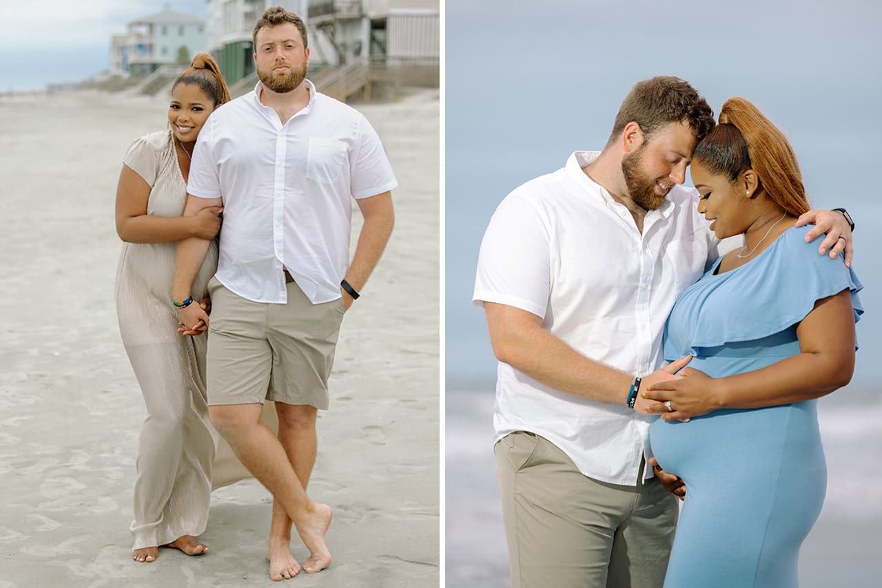 Professional photographer maternity photo session at Isle of Palms