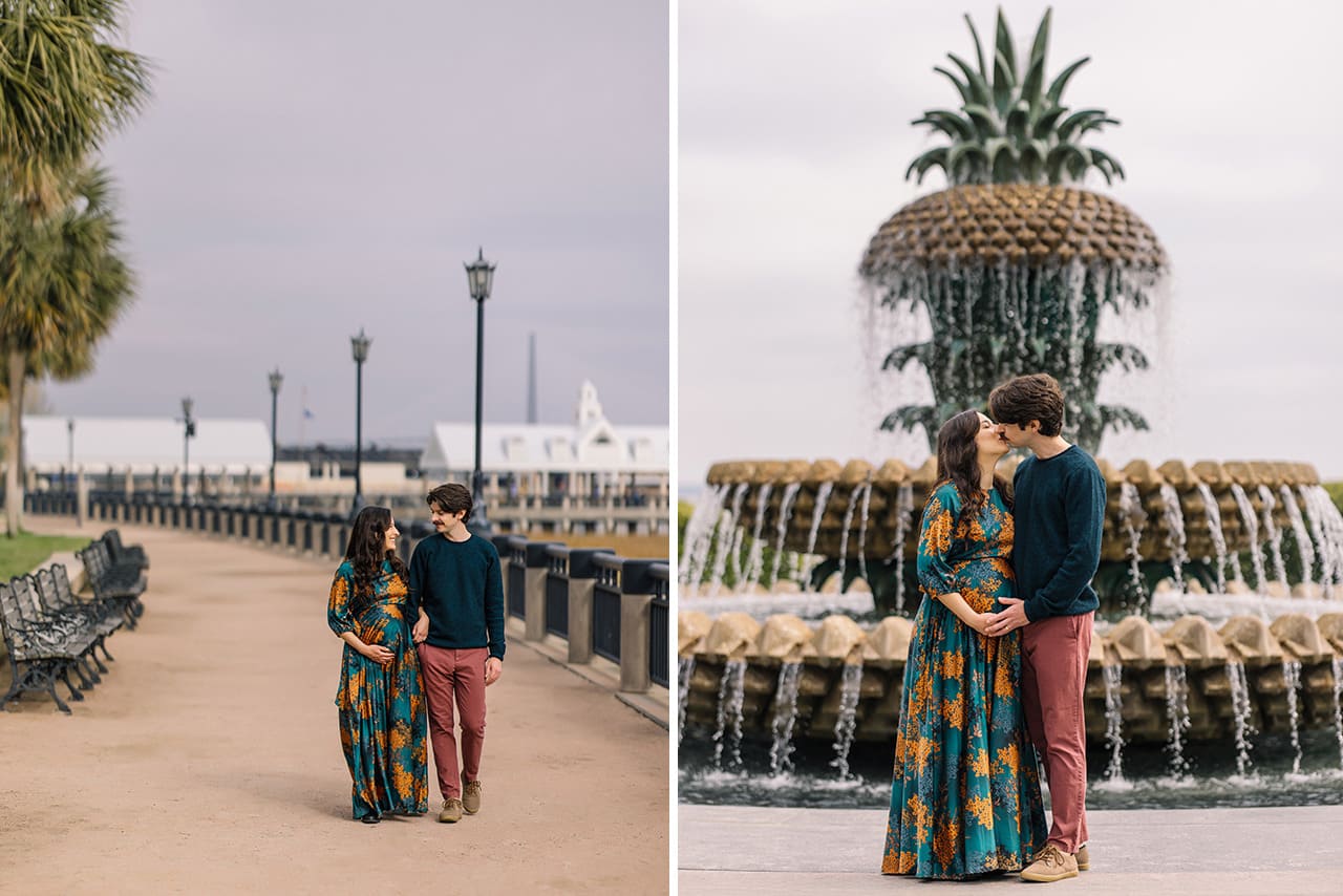 professional photographer maternity photo session at Waterfront Park