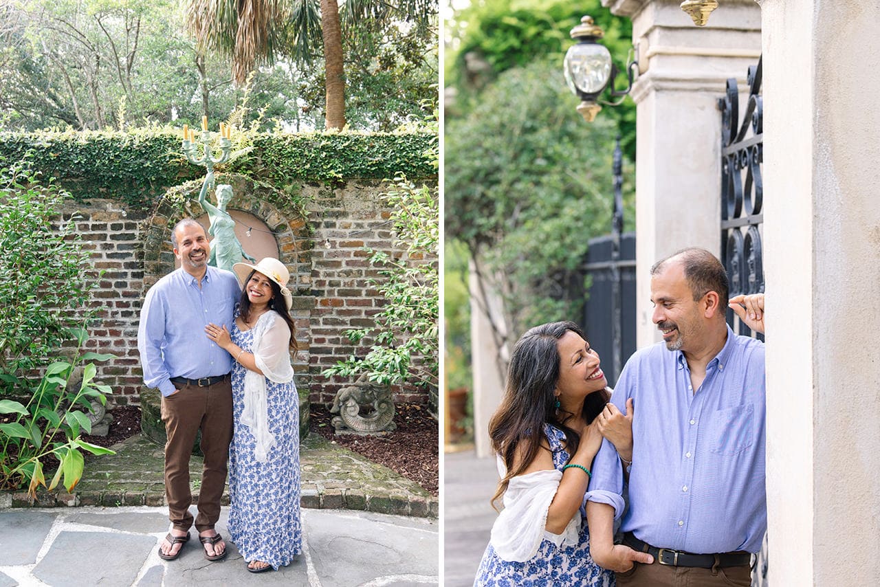 charleston anniversary photo session at 52 chapel st