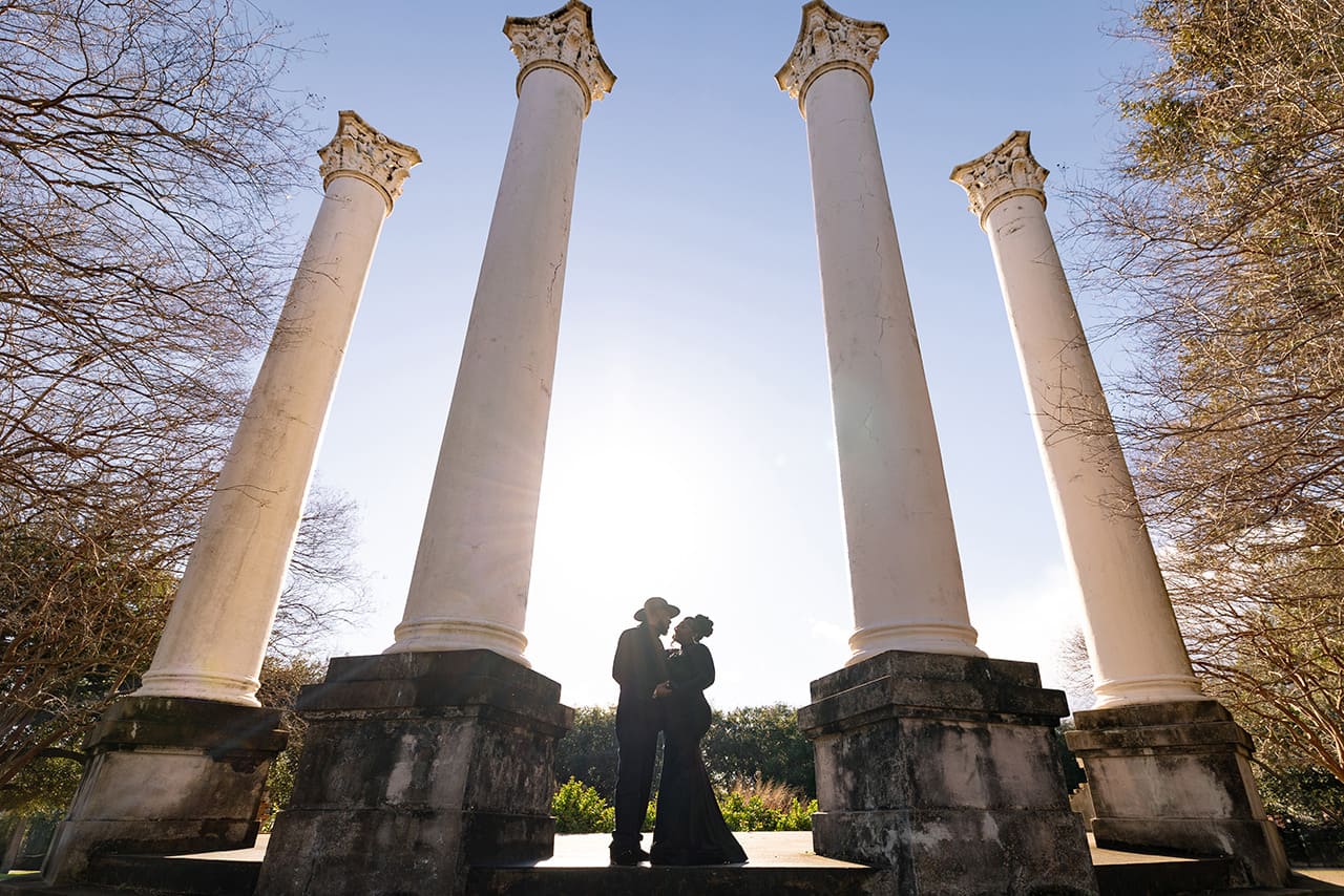 charleston anniversary photo session at Cannon Park