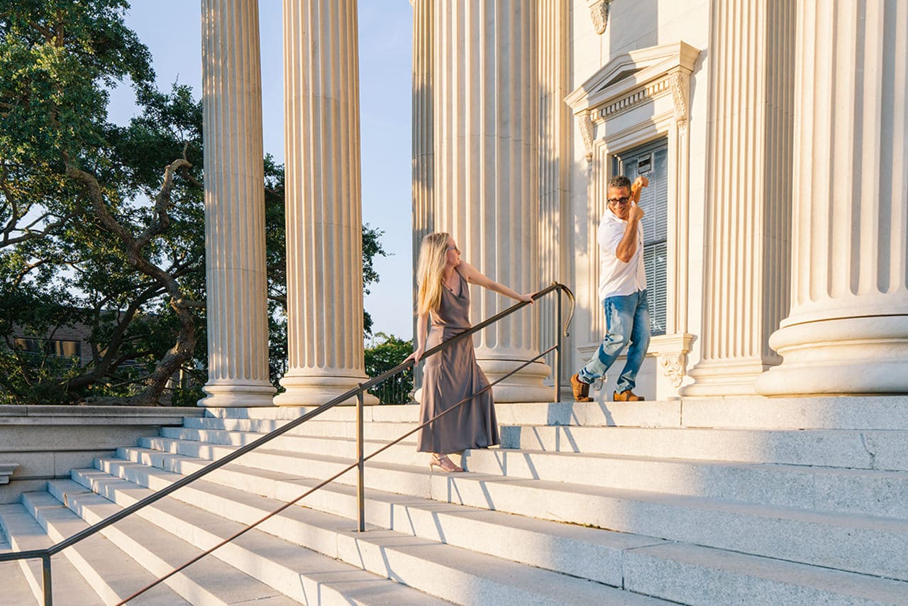 charleston anniversary photo session at Custom house