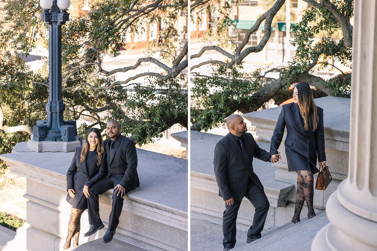 charleston anniversary photo session at Custom house