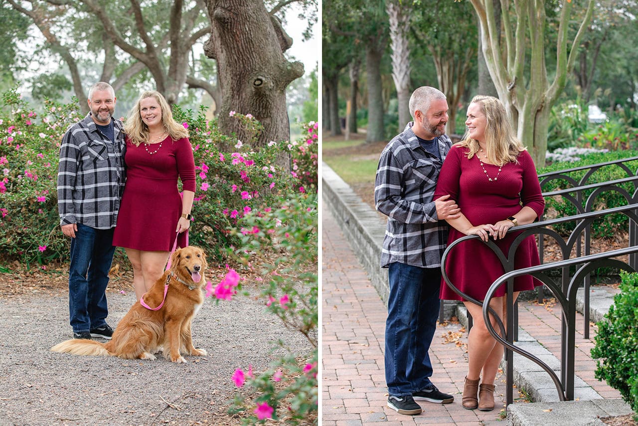 charleston anniversary photo session at Daniel island
