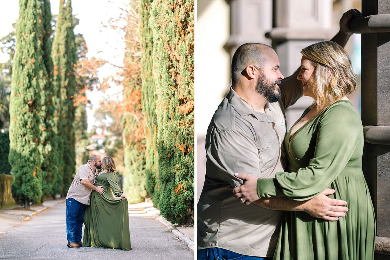 charleston anniversary photo session at Dock Street Theatre