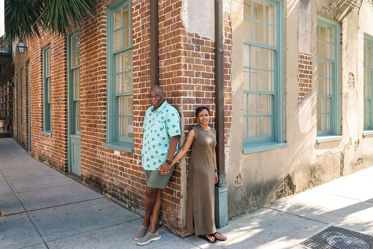 charleston anniversary photo session at Dock Street Theatre
