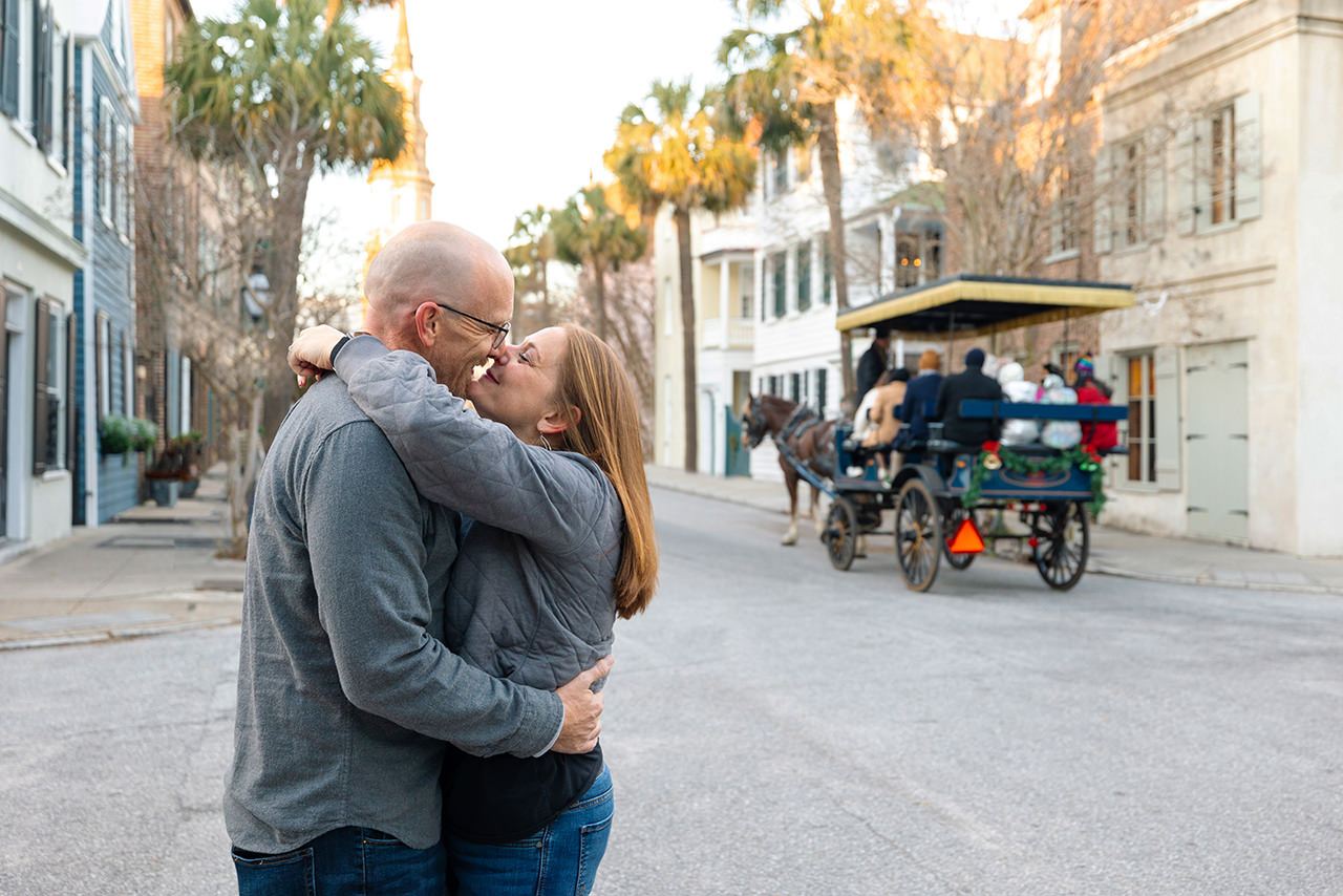 charleston anniversary photo session at Dock Street Theatre
