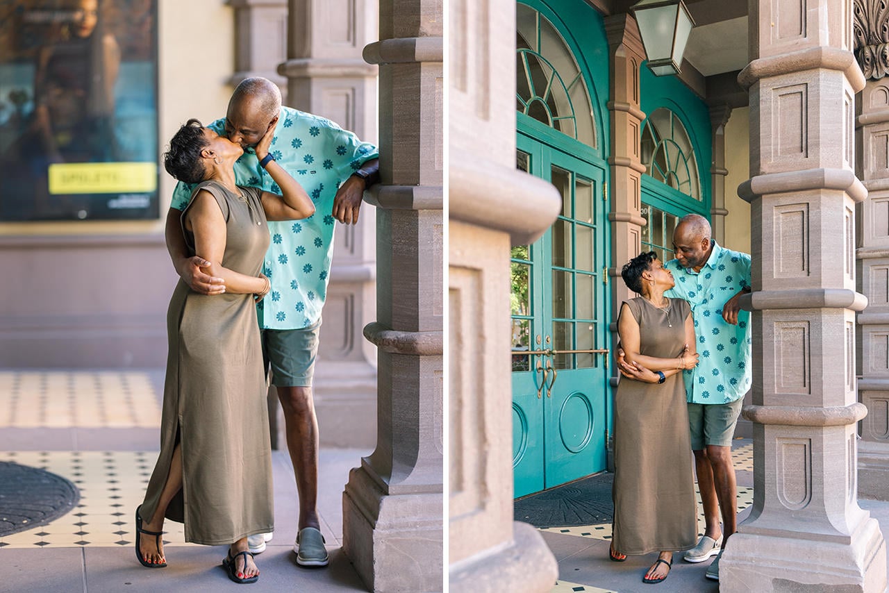 charleston anniversary photo session at Dock Street Theatre