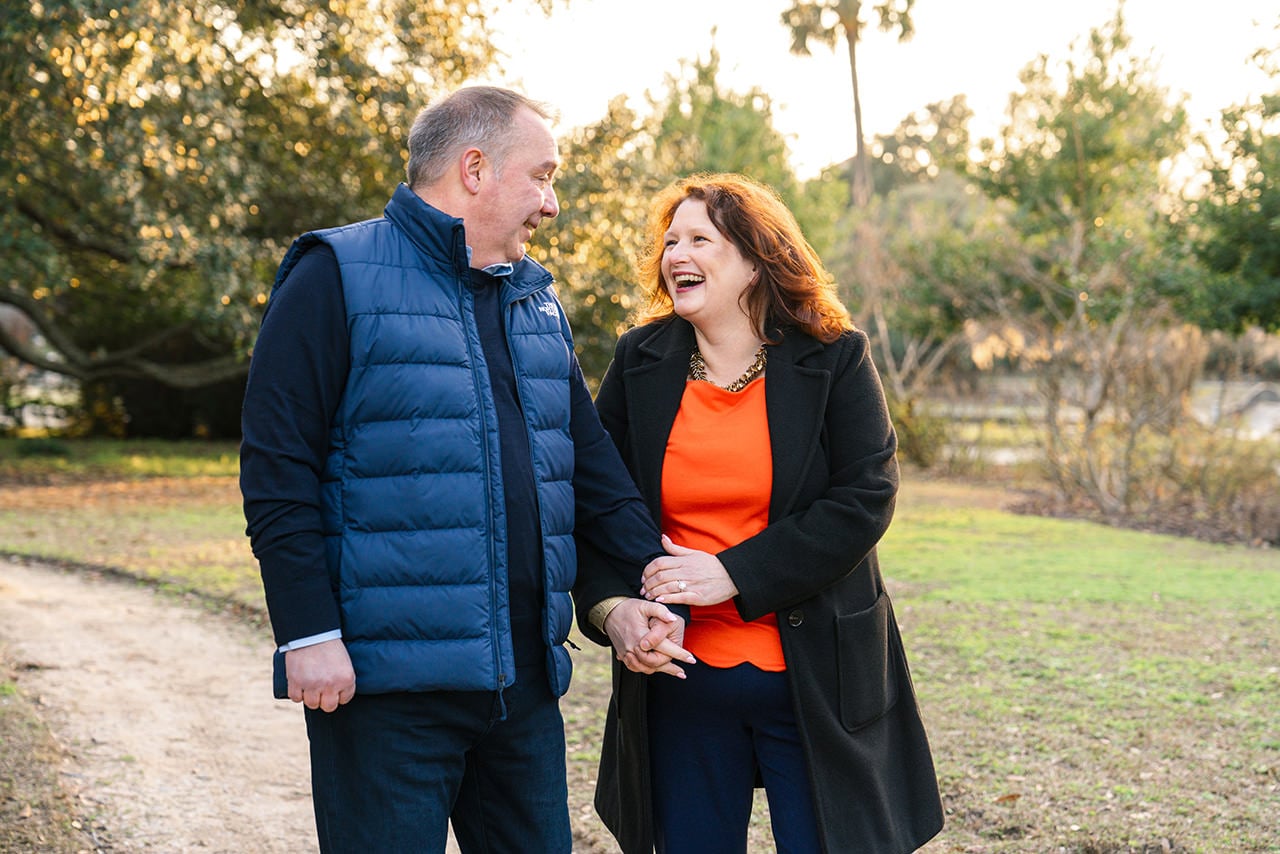 charleston anniversary photo session at Hampton Park