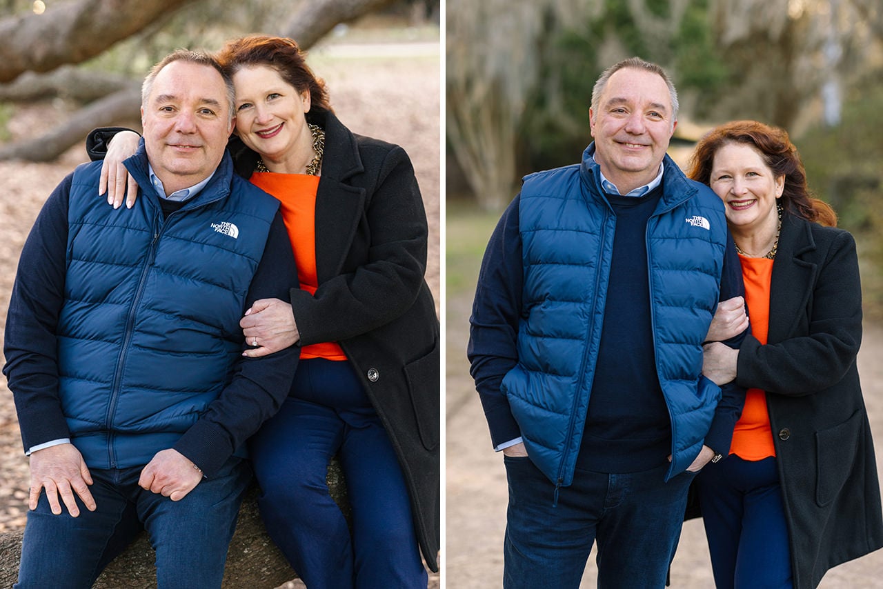 charleston anniversary photo session at Hampton Park