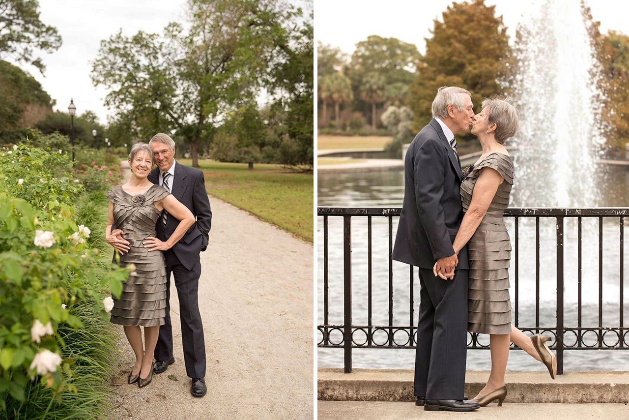 charleston anniversary photo session at Hampton Park