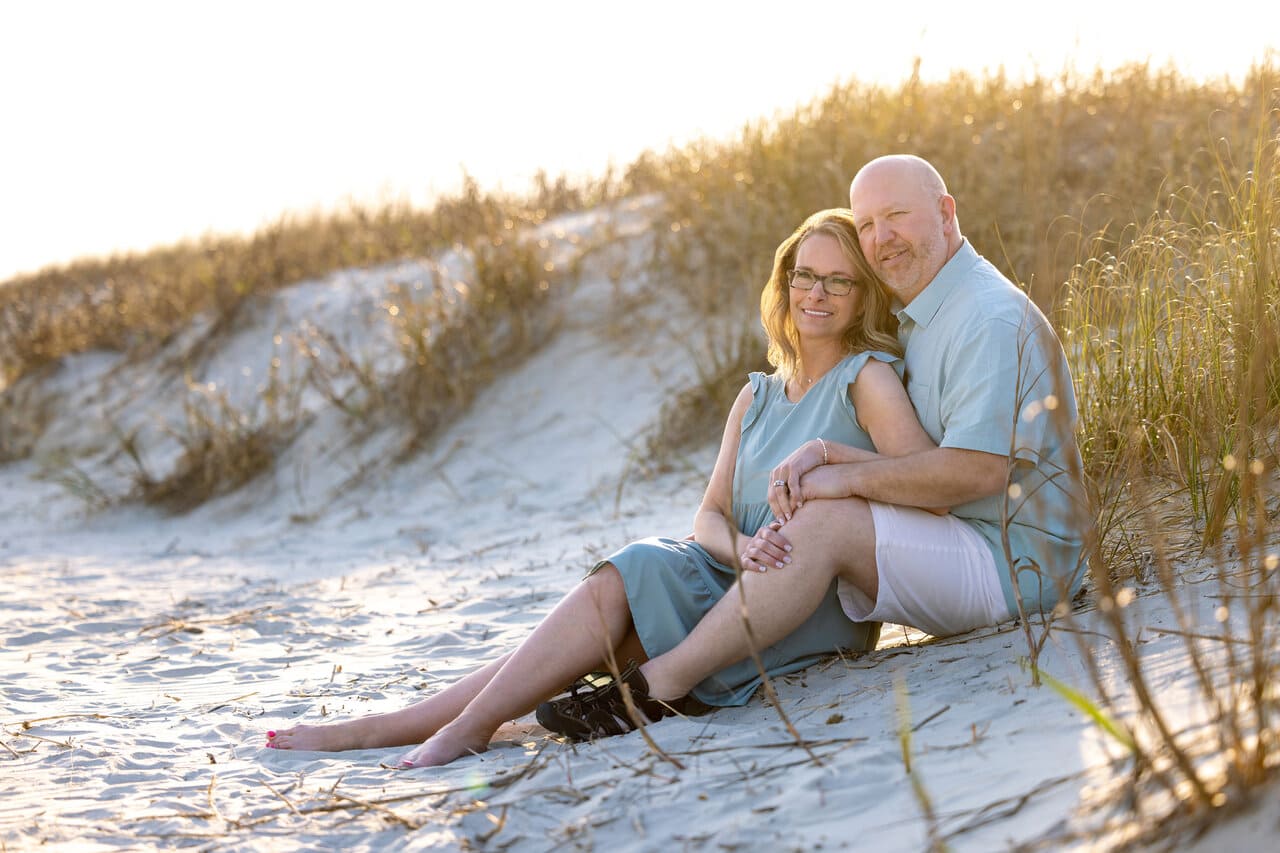 charleston anniversary photo session at Isle of palms