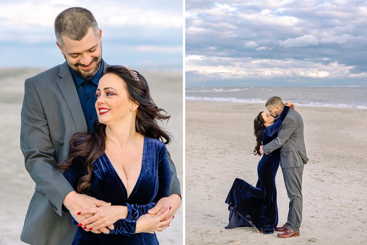 charleston anniversary photo session at Isle of palms