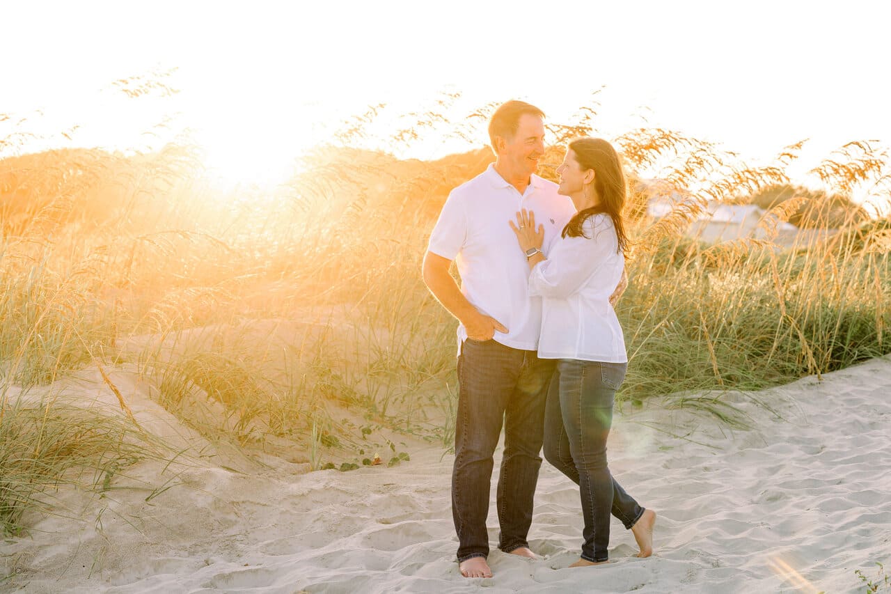 charleston anniversary photo session at Isle of palms