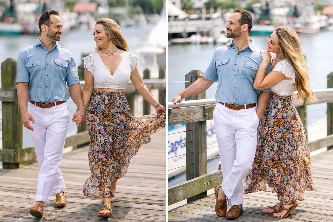 charleston anniversary photo session at Shem Creek
