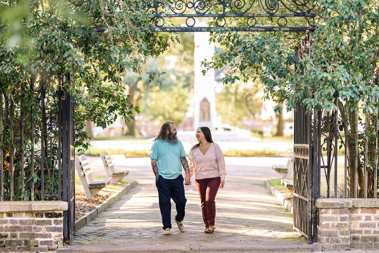 charleston anniversary photo session at Washington Square