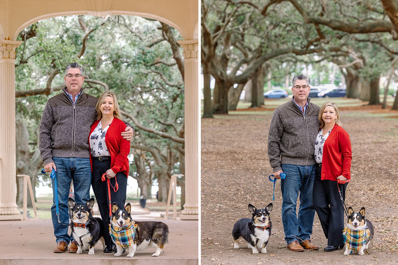 charleston anniversary photo session at white point garden