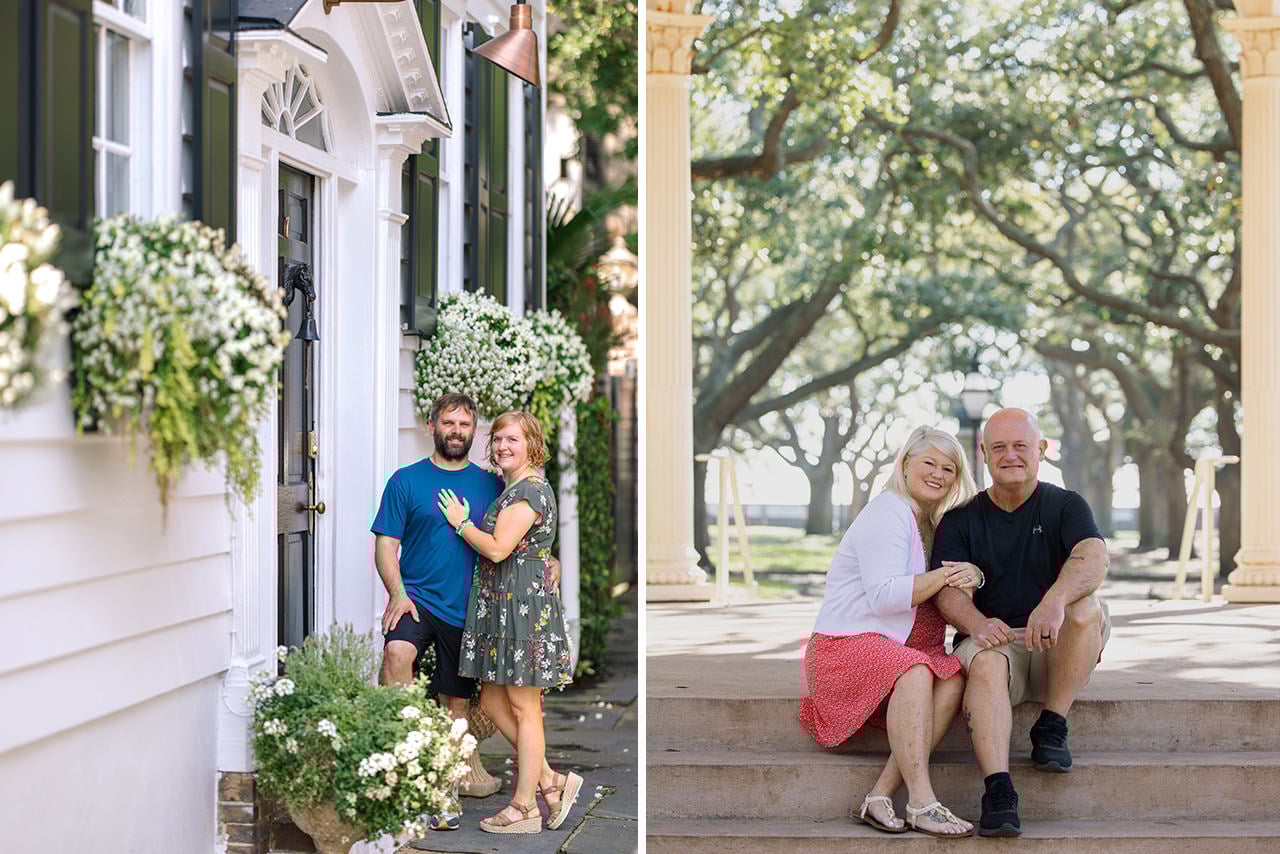 charleston anniversary photo session at white point garden
