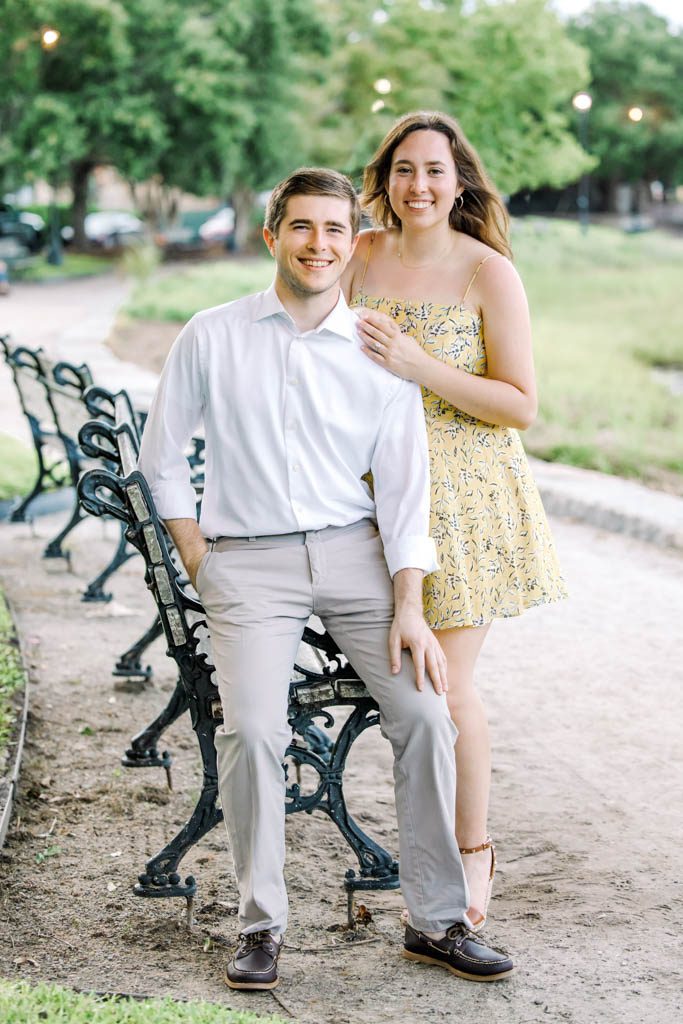 waterfront-park-and-pineapple-fountain-engagement-photographers-benches-near-pineapple-fountain-5