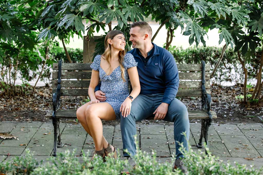 waterfront-park-and-pineapple-fountain-engagement-photographers-benches-near-pineapple-fountain-7