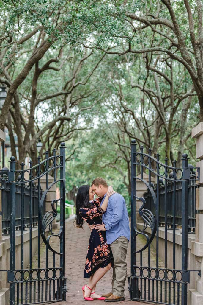 waterfront-park-and-pineapple-fountain-engagement-photographers-gate-at-joe-riley-waterfront-park-2