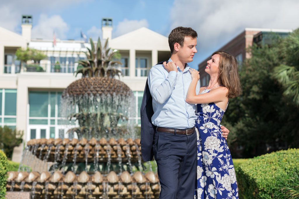 Waterfront Park and Pineapple Fountain Engagement: Iconic Charleston Photo Locations